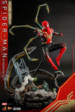 Hot Toys Marvel Spider-Man No Way Home Spider-Man (Integrated Suit) Deluxe Version 1/6 Scale 12" Collectible Figure
