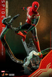 Hot Toys Marvel Spider-Man No Way Home Spider-Man (Integrated Suit) Deluxe Version 1/6 Scale 12" Collectible Figure