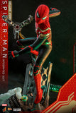 Hot Toys Marvel Spider-Man No Way Home Spider-Man (Integrated Suit) Deluxe Version 1/6 Scale 12" Collectible Figure
