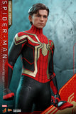 Hot Toys Marvel Spider-Man No Way Home Spider-Man (Integrated Suit) Deluxe Version 1/6 Scale 12" Collectible Figure