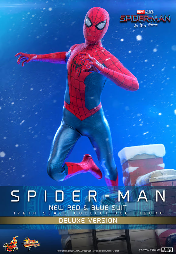 Hot Toys Marvel Spider-Man No Way Home Spider-Man (New Red and Blue Suit) (Deluxe Version) 1/6 Scale 12