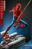 Hot Toys Marvel Spider-Man No Way Home Spider-Man (New Red and Blue Suit) (Deluxe Version) 1/6 Scale 12" Collectible Figure