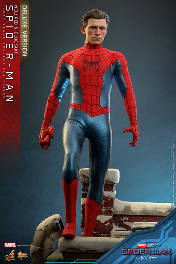 Hot Toys Spider-Man: No Way Home - Spider-Man (New Red and Blue Suit) 1:6  Scale Collectible Figure (Deluxe Version) - Toys Wonderland