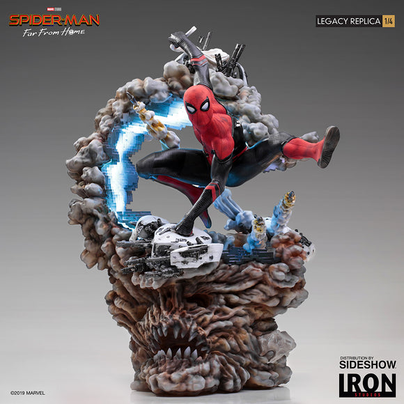 Iron Studios Marvel Spider-Man Far From Home Spider-Man 1/4 Legacy Replica Statue