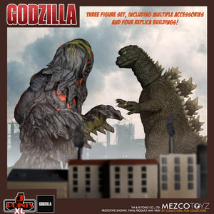 Mezco Toyz 5 Points XL Godzilla vs Hedorah Godzilla & Hedorah (Final & Flying Forms) Figure Boxed Set