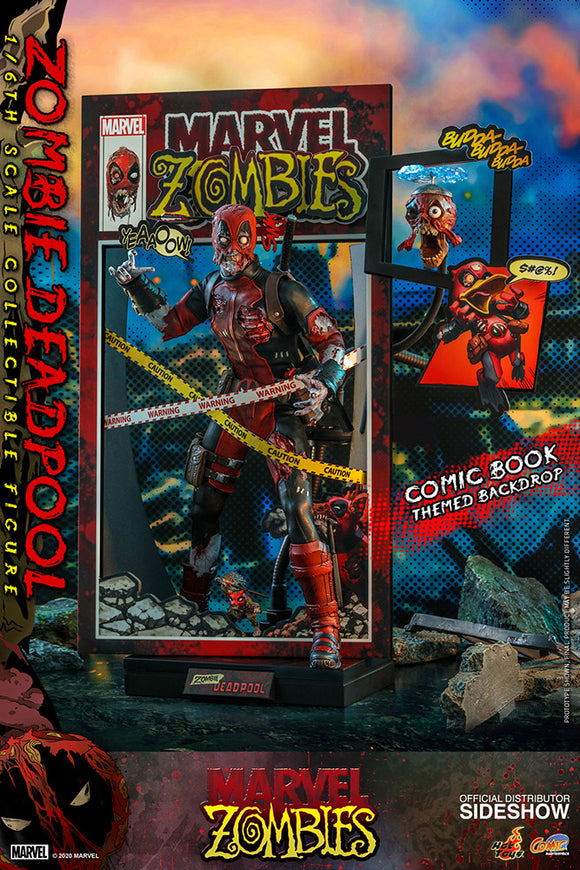 Hot Toys Marvel Comic Masterpiece Series Zombie Deadpool 1/6 Scale 12