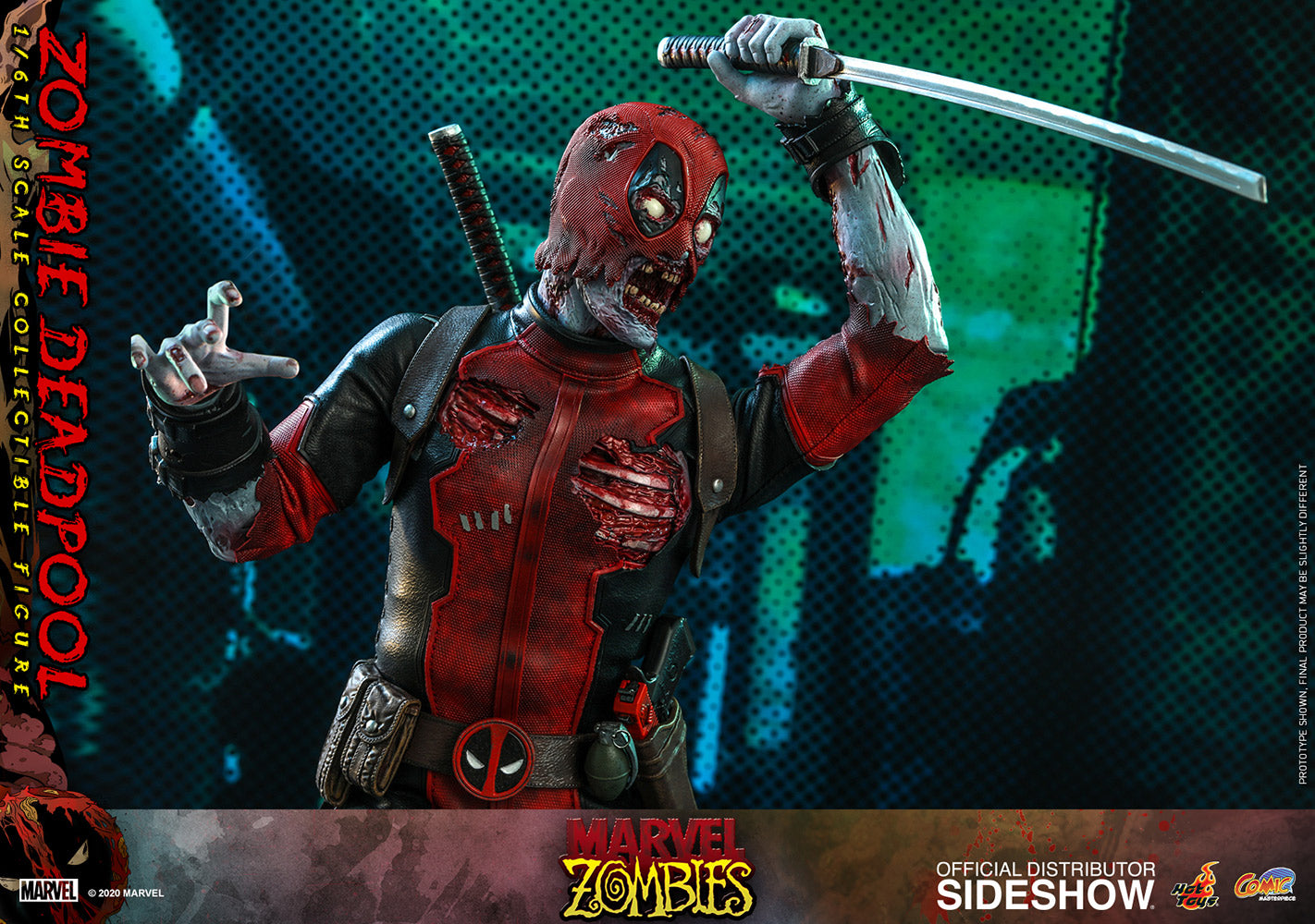 コミック マスターピース MARVEL ZOMBIE DEADPOOL Hot Toys Marvel Comic Masterpiece Series Zombie Deadpool 1/6 Scale