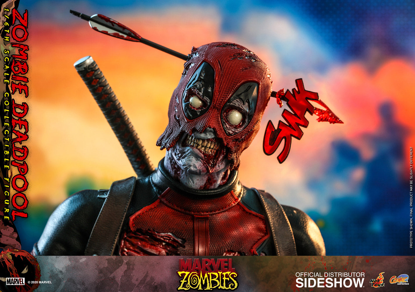 Hot Toys Marvel Comic Masterpiece Series Zombie Deadpool 1/6 Scale
