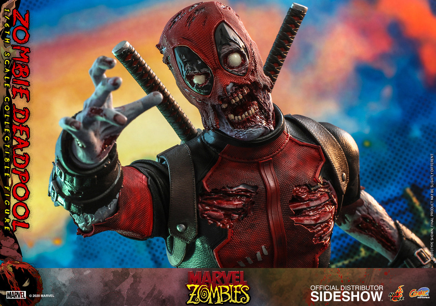 Hot Toys Marvel Comic Masterpiece Series Zombie Deadpool 1/6 Scale