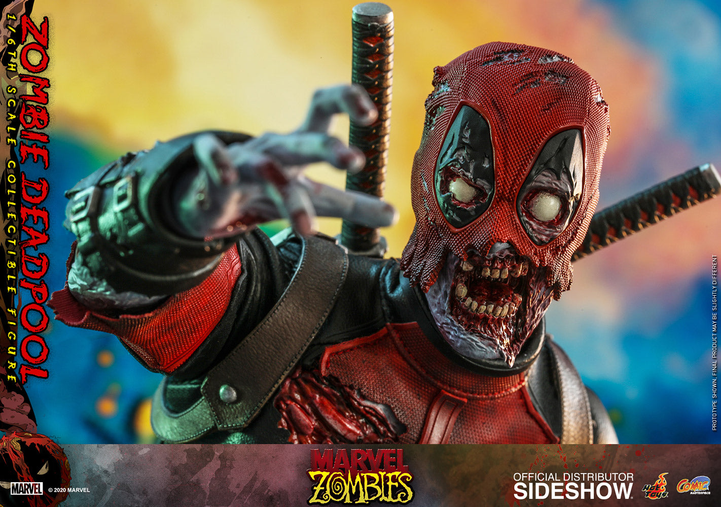Hot Toys Marvel Comic Masterpiece Series Zombie Deadpool 1/6 Scale